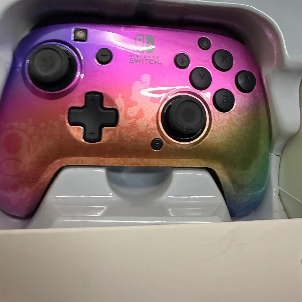PDP REMATCH Wired Controller Nintendo Switch Star Spectrum Rainbow Super Mario